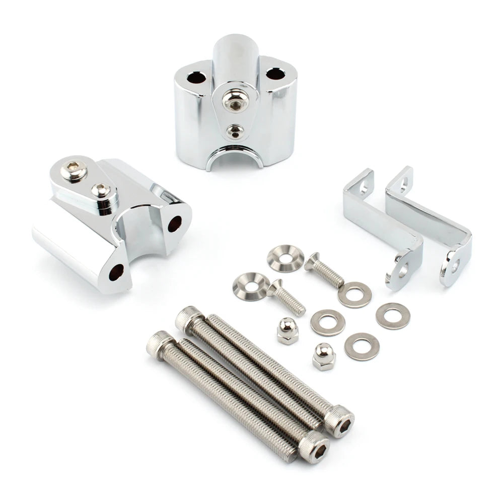 Motorcycle Handlebar Risers Handle Bar Lift Clamp Adapters For BMW R 18 / R18 Classic Aluminum Motorbike Parts