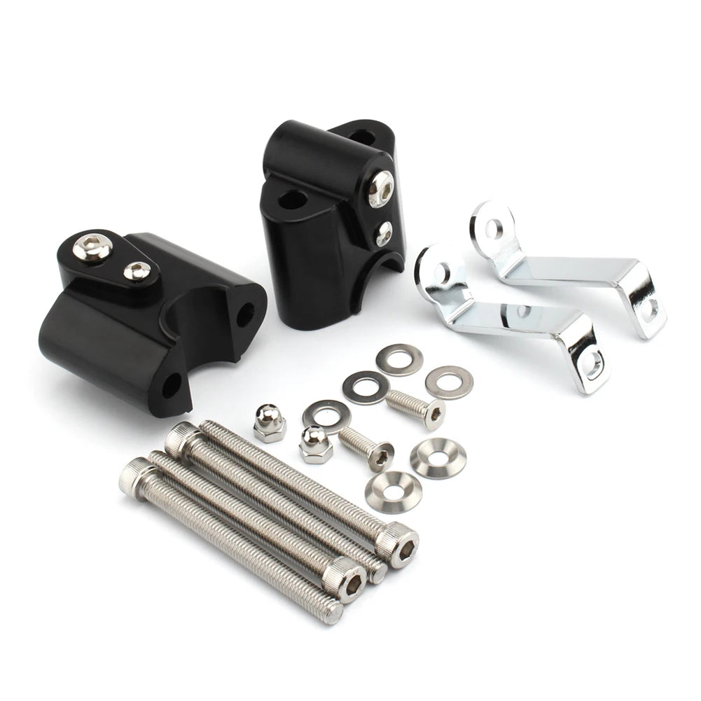 Motorcycle Handlebar Risers Handle Bar Lift Clamp Adapters For BMW R 18 / R18 Classic Aluminum Motorbike Parts