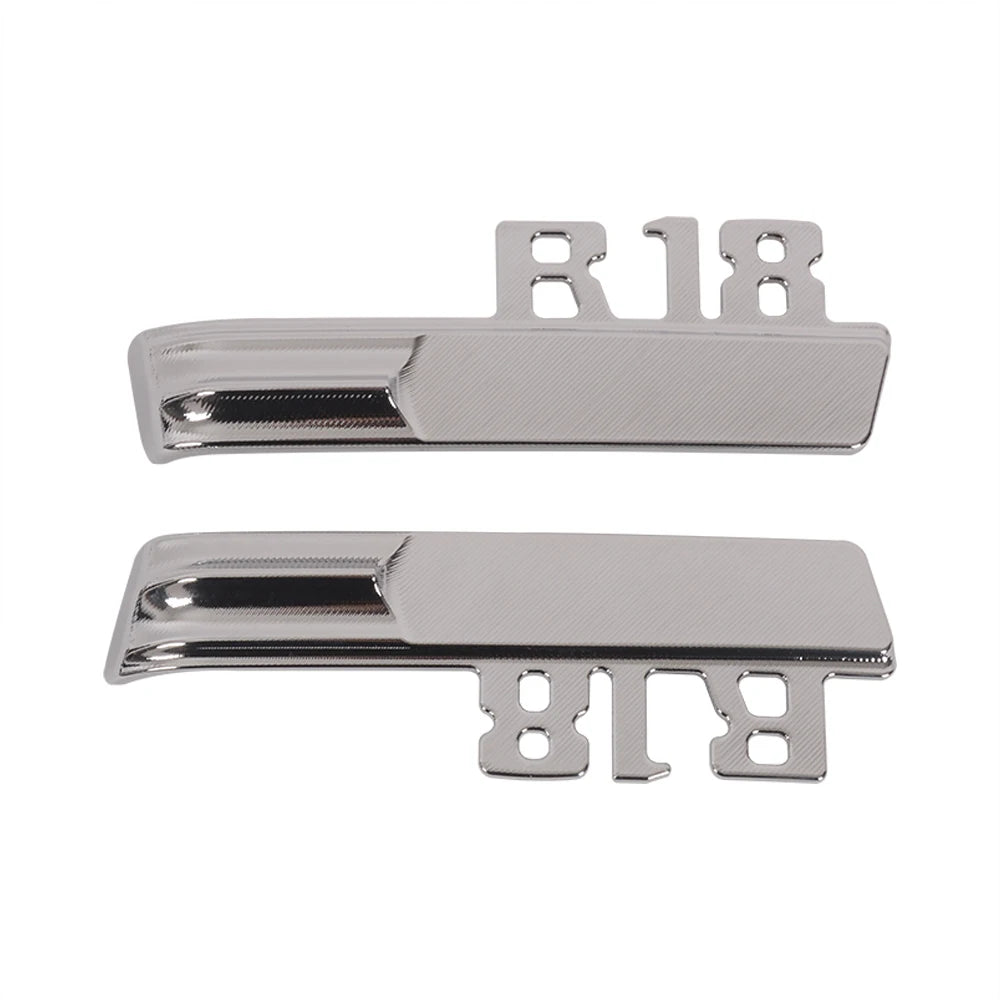 Motorcycle Battery Side Fairing Cover Logo Plate Black Silver For BMW R18 R 18 2020 2021 2022 2023