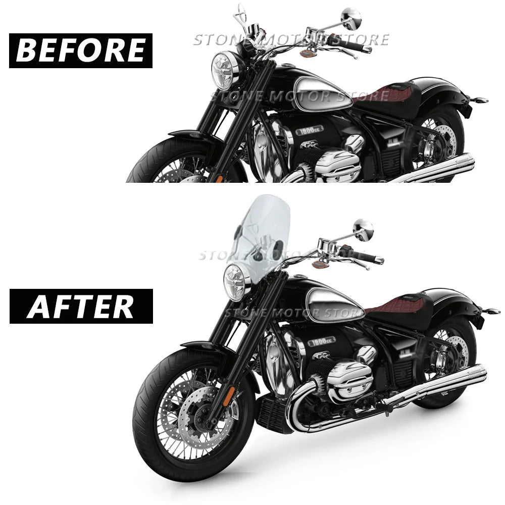 For BMW R18 R 18 R18 100 Years 2021 2022 2023 Motorcycle WindScreen Windshield Viser VIsor Double Bubble Screen