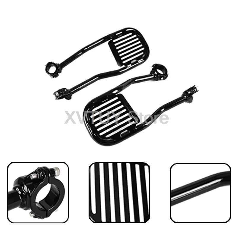 1 Kit Motorcycle Footrest For BMW R18 R18TC R18B Black/Sliver Driver Foot Pedal Leg Support Wide Footpegs Motocycle Acessories