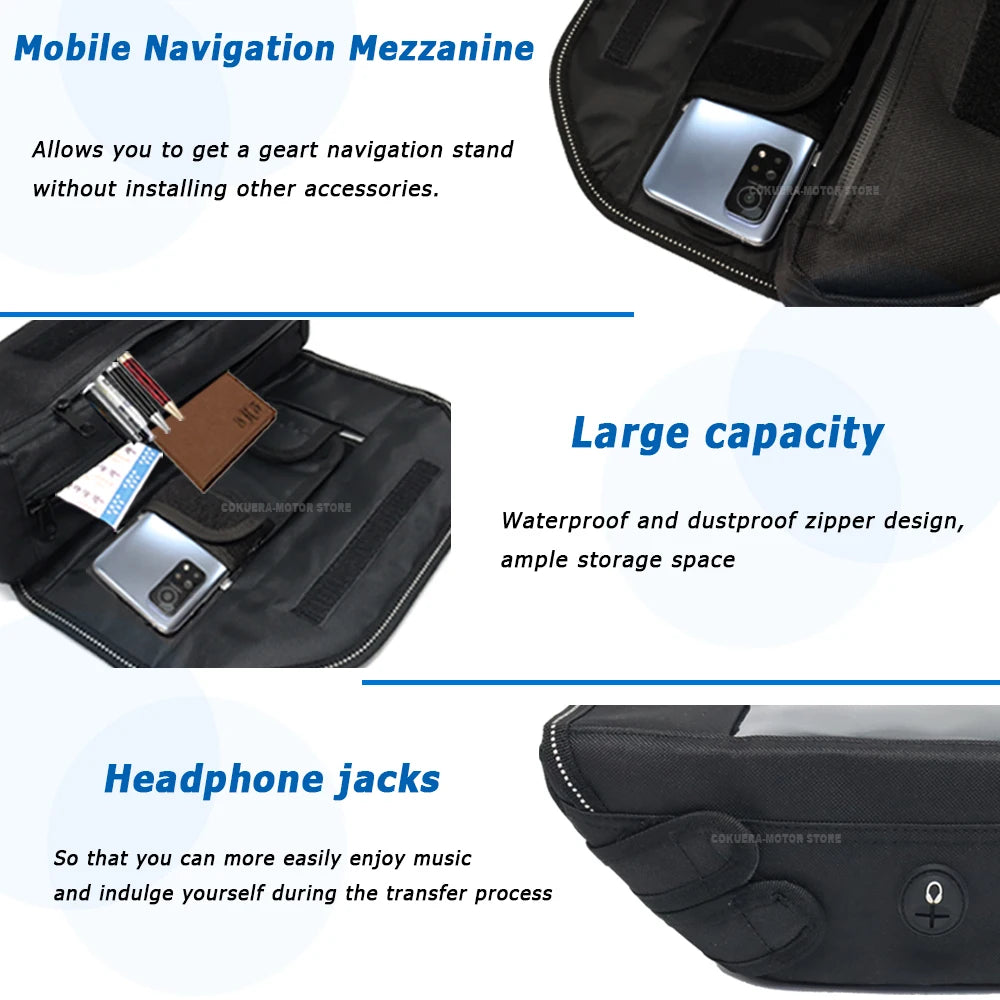 For BMW R18 1800CC 100th Motorcycle accessory Waterproof And Dustproof Handlebar Storage Bag