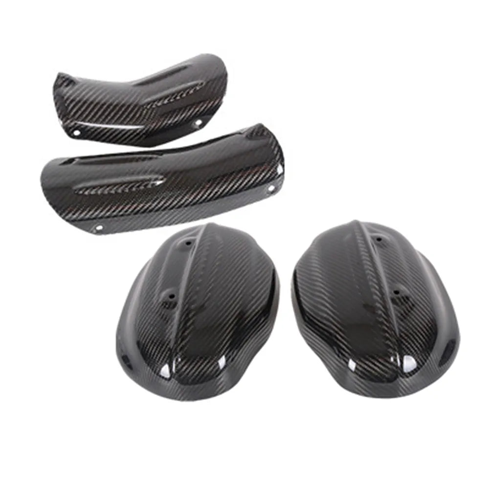 R18 Carbon Fiber Engine Cylinder Guard Head Valve Cover Exhaust Muffler Pipe Heat Shield Cover For BMW R18 R 18 2021 2022 2023