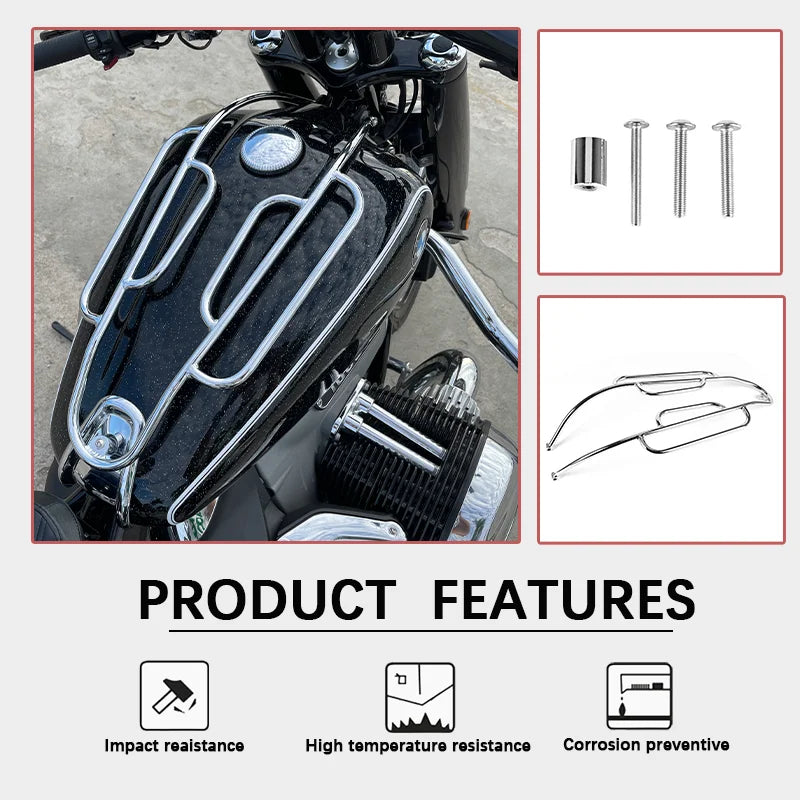 Motorcycle Tank Railing Luggage Rack Fuel Tank Protection Rack Panel Bracket Front Shelf For BMW R18 R 18 Classic R-18 2020-2023