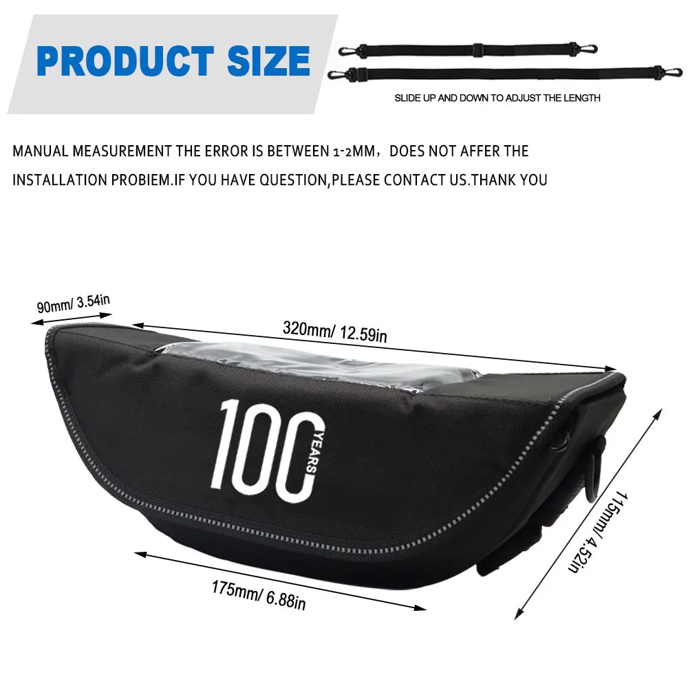 For BMW R18 1800CC 100th Motorcycle accessory Waterproof And Dustproof Handlebar Storage Bag