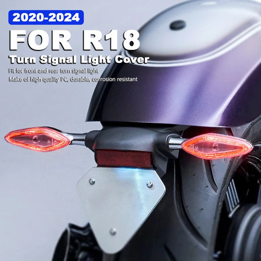 Motorcycle Turn Signal Lights Cover ABS Plastic for BMW R18 Transcontinental Classic Accessories 2020-2024 Flashing Light Shell