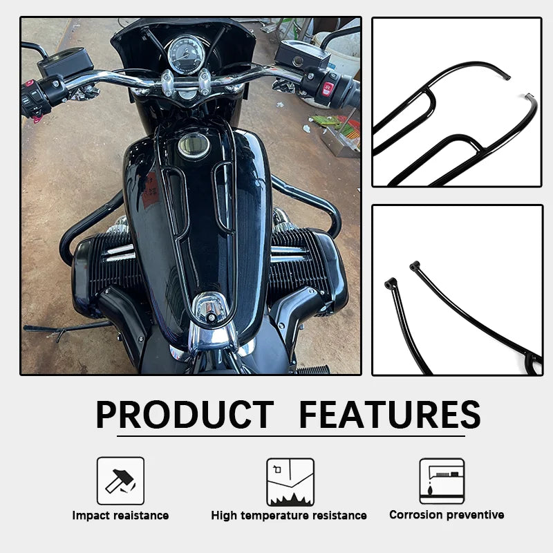 Motorcycle Tank Railing Luggage Rack Fuel Tank Protection Rack Panel Bracket Front Shelf For BMW R18 R 18 Classic R-18 2020-2023